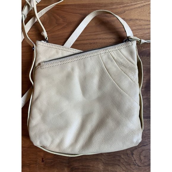 Kooba Y2K Vintage Handcrafted Leather Crossbody Bag Asymmetrical Zipper Yellow - Picture 3 of 14